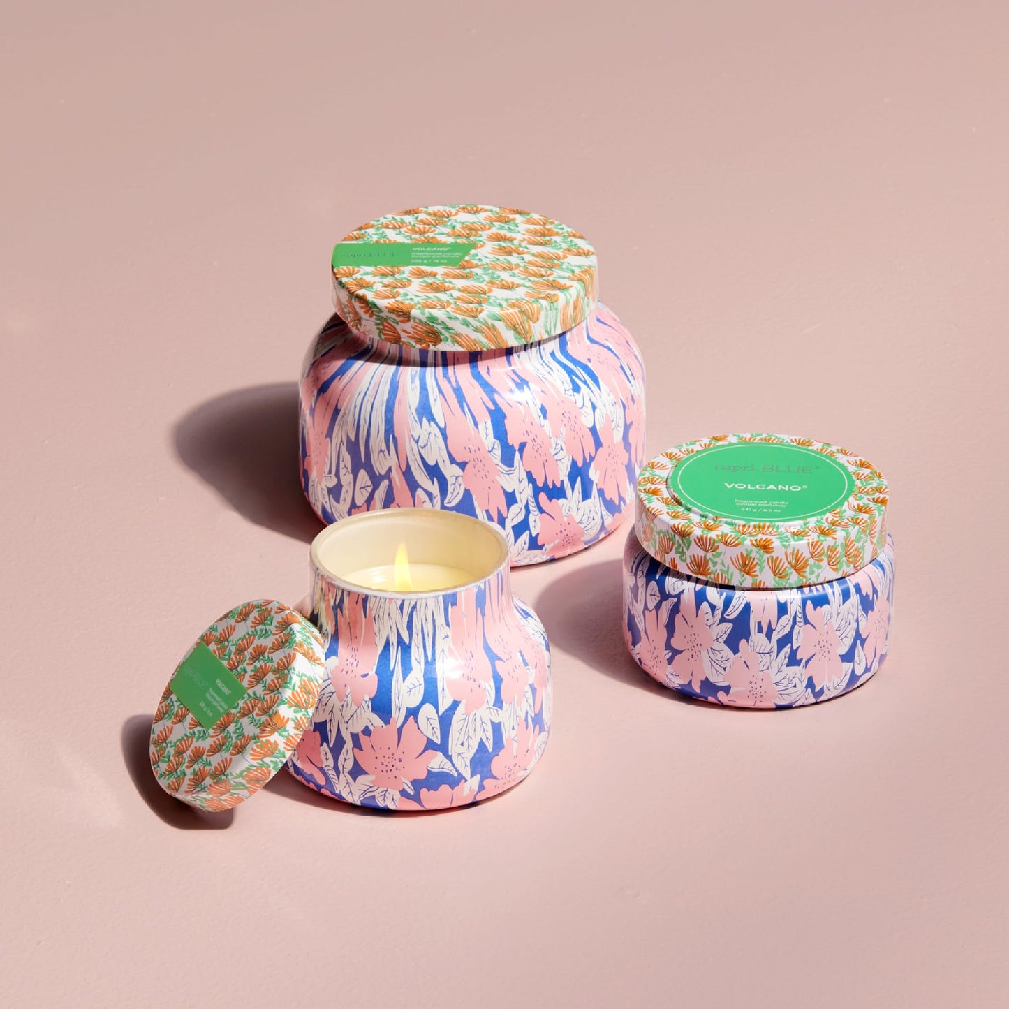 Capri Blue Pattern Play Volcano Candle – 8 oz Soy Wax – Luxury Home Decor