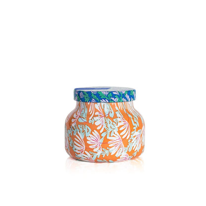 Capri Blue Pattern Play Glass Jar Candles – Havana Vanilla 8 oz, Long-Lasting Soy Wax