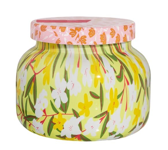Capri Blue Aloha Orchid Pattern Play Jar Candle – 19 oz Soy Wax | Floral Notes