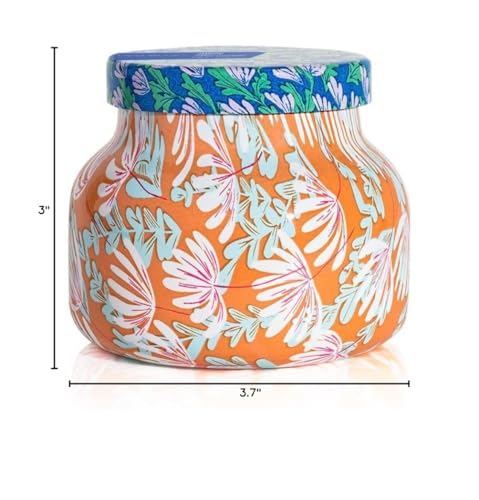 Capri Blue Pattern Play Glass Jar Candles – Havana Vanilla 8 oz, Long-Lasting Soy Wax
