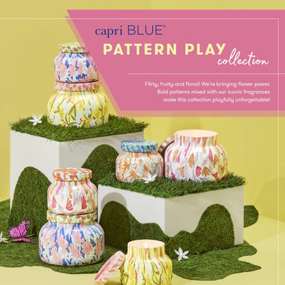Capri Blue Pattern Play Candles - Volcano 19 oz | Soy Wax Blend