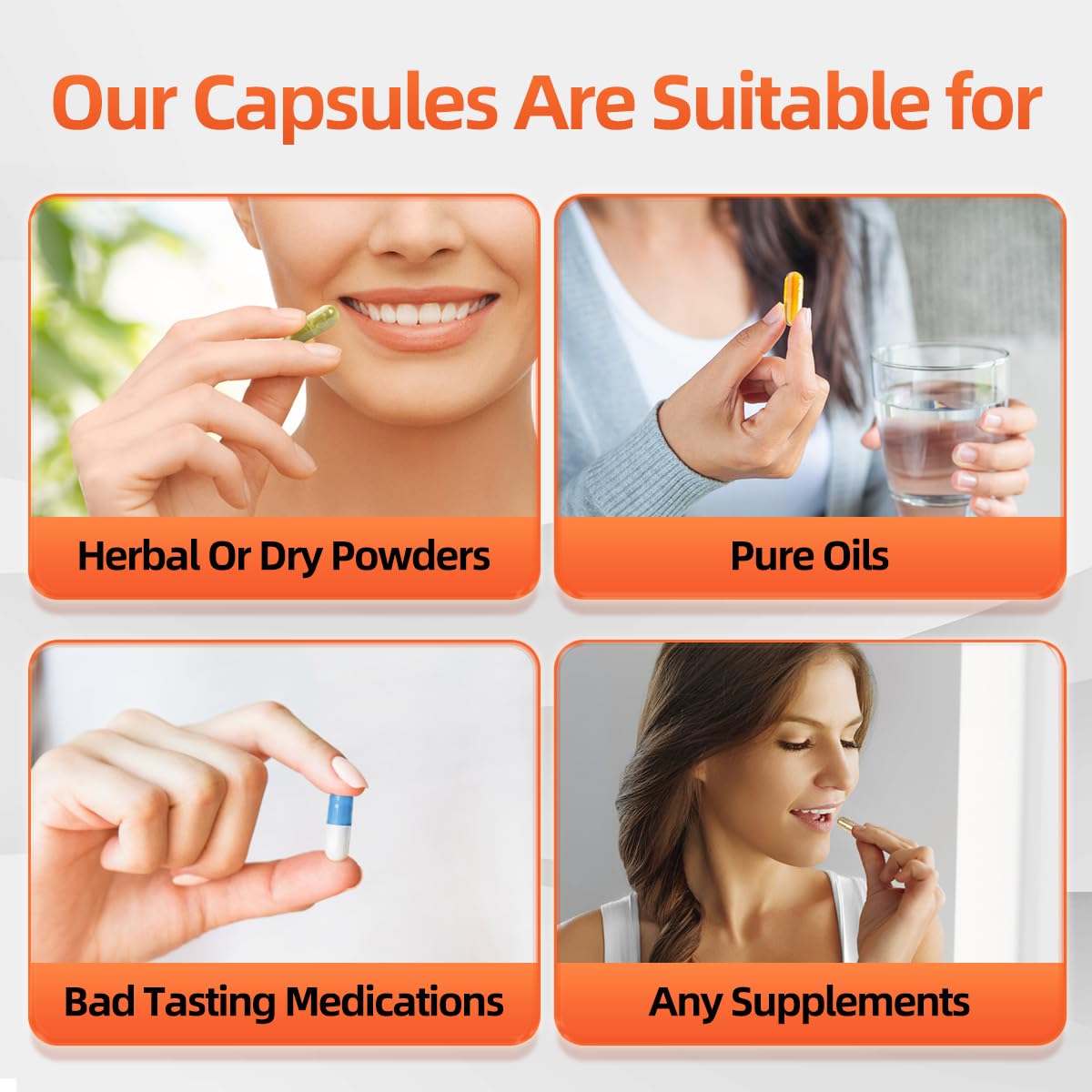 Vegan Empty Capsule Size 00 – Separated, 1000 Count | CAPSLogist