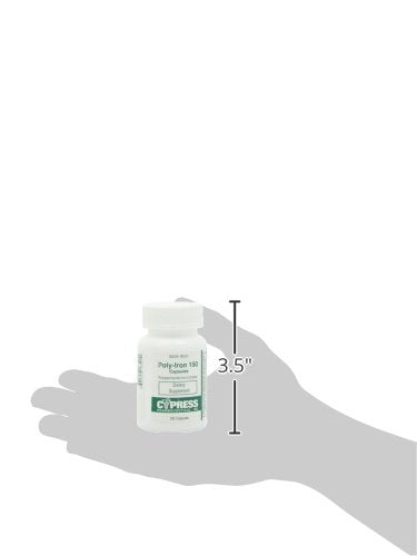 Poly Iron Capsules 150 mg - Dietary Supplement (100 caps) | Cypress Pharmaceutical #185-01