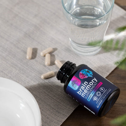 Brain Memory Supplement Pills - 3X Strength Nootropics for Focus, Clarity & Memory