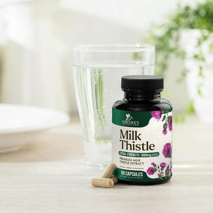 Milk Thistle Extract 1000mg - Liver Detox & Repair | 60 Capsules