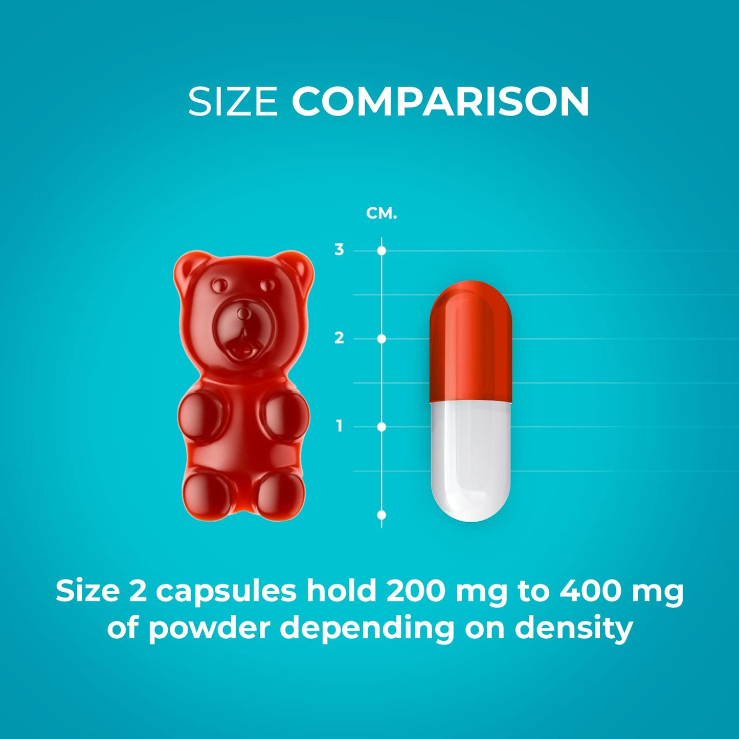 Capsuline Size 2 Clear Empty Gelatin Capsules – 1000 Count | Kosher, Gluten Free, Non-GMO