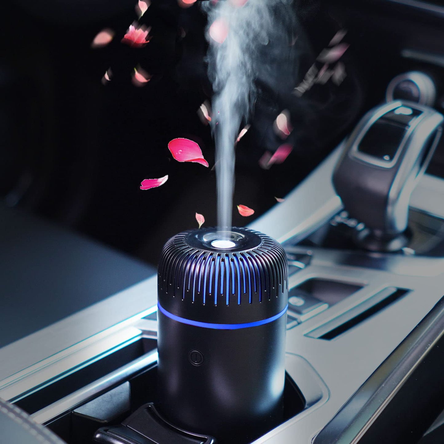 Car Diffuser Humidifier USB Aromatherapy – Mini Portable Diffuser for Car, Home, Office (Black)
