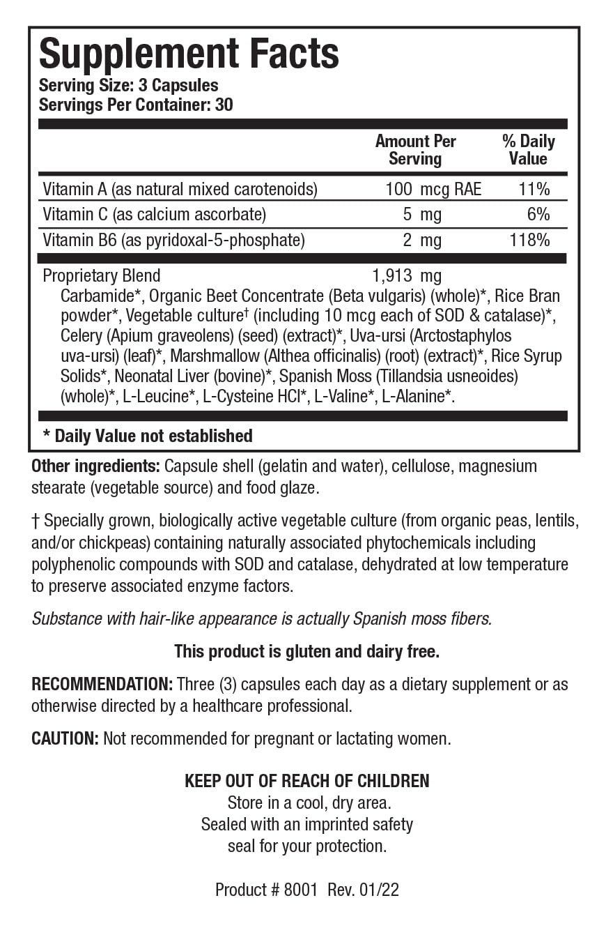 Carbamide Plus 90 Caps – Biotics Research | Kidney, Bladder & Fluid Balance