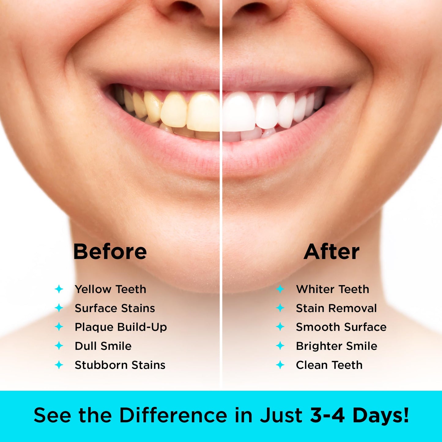 CARBON WHITE Teeth Whitening Powder - Natural Coconut Charcoal 30g