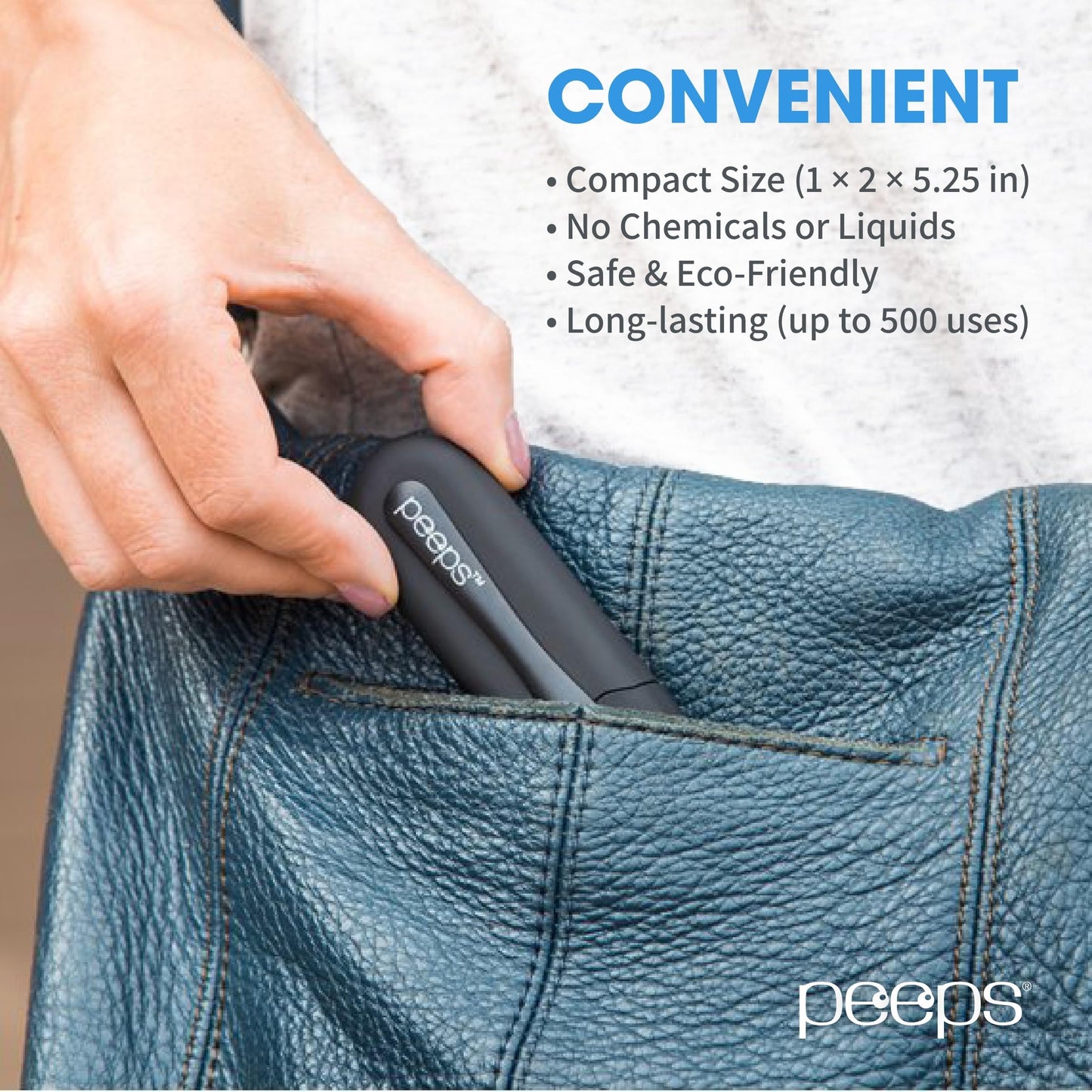 CarbonKlean Peeps Eyeglass Cleaner - NASA-Used Carbon Microfiber, 2-Pack (Green)