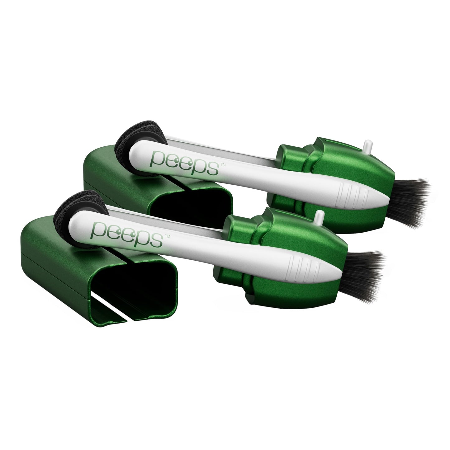 Peeps Eyeglass Lens Cleaner – Carbon Microfiber, NASA-Used, 2 Pack – Soft Green