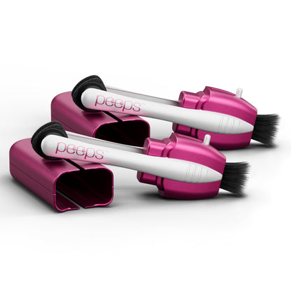 CarbonKlean Peeps Glasses Cleaner - Carbon Microfiber Tech, Soft-Touch Pink, 2 Count