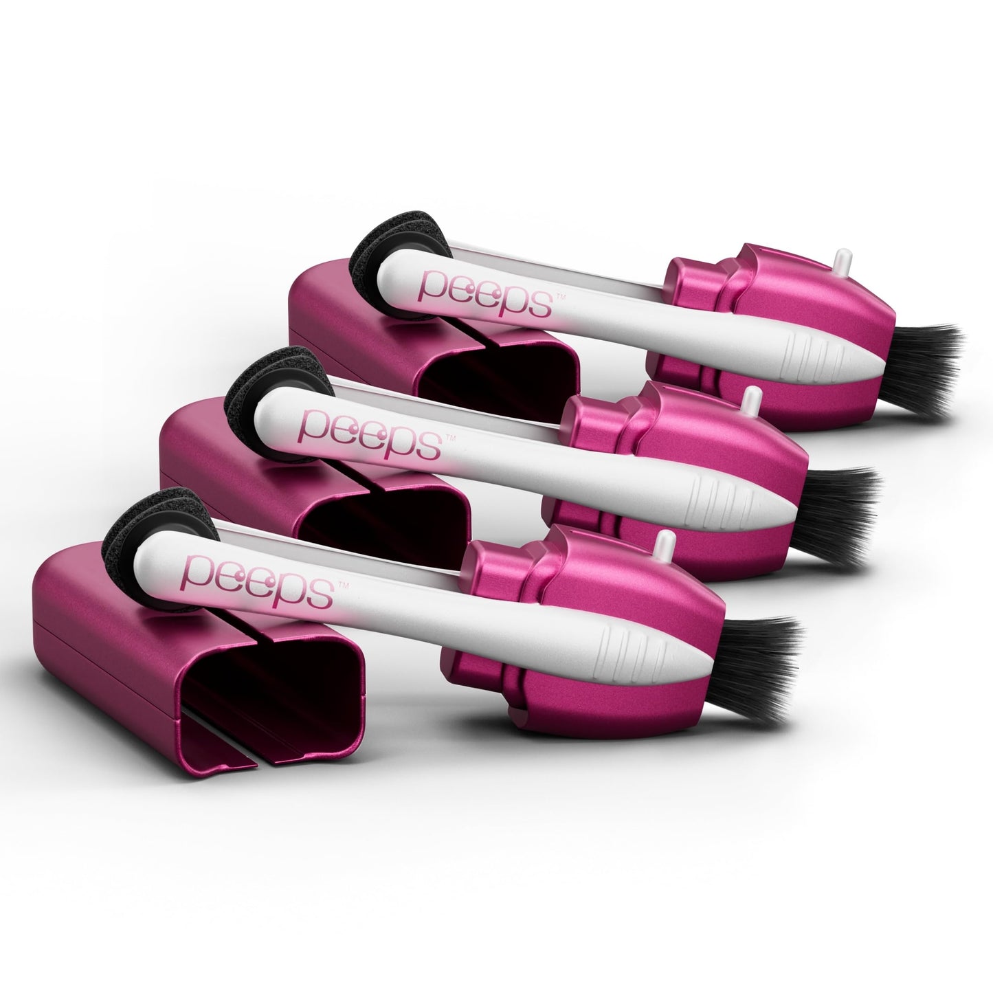 CarbonKlean Peeps Glasses Cleaner - Carbon Microfiber Tech, Soft Pink, 3 Count