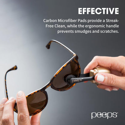 CarbonKlean Peeps Glasses Cleaner - Carbon Microfiber Lens Cleaner, Soft Lavender (3 Count)