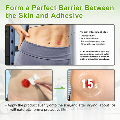 CARBOU Skin Barrier Wipes – 100 Count Skin Prep for Enhanced Adhesion