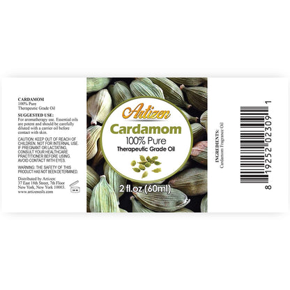 Cardamom Essential Oil 2oz by Artizen – 100% Pure