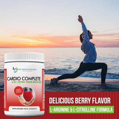 Cardio Complete - 3-in-1 Nitric Oxide Booster for Heart Health | 5,000 mg L-Arginine, 1,000 mg L-Citrulline