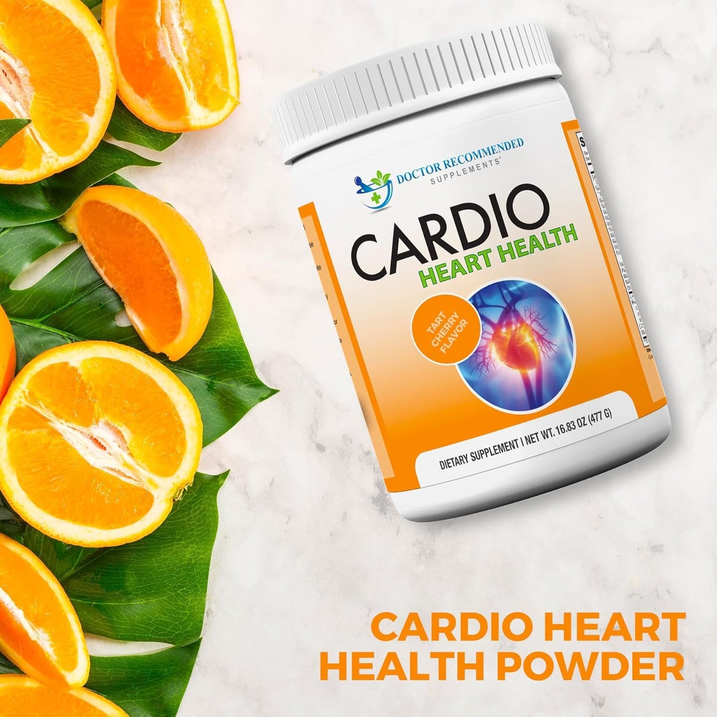 Cardio Heart Health Powder – L-Arginine 5000mg & L-Citrulline 1000mg (16.82 oz)