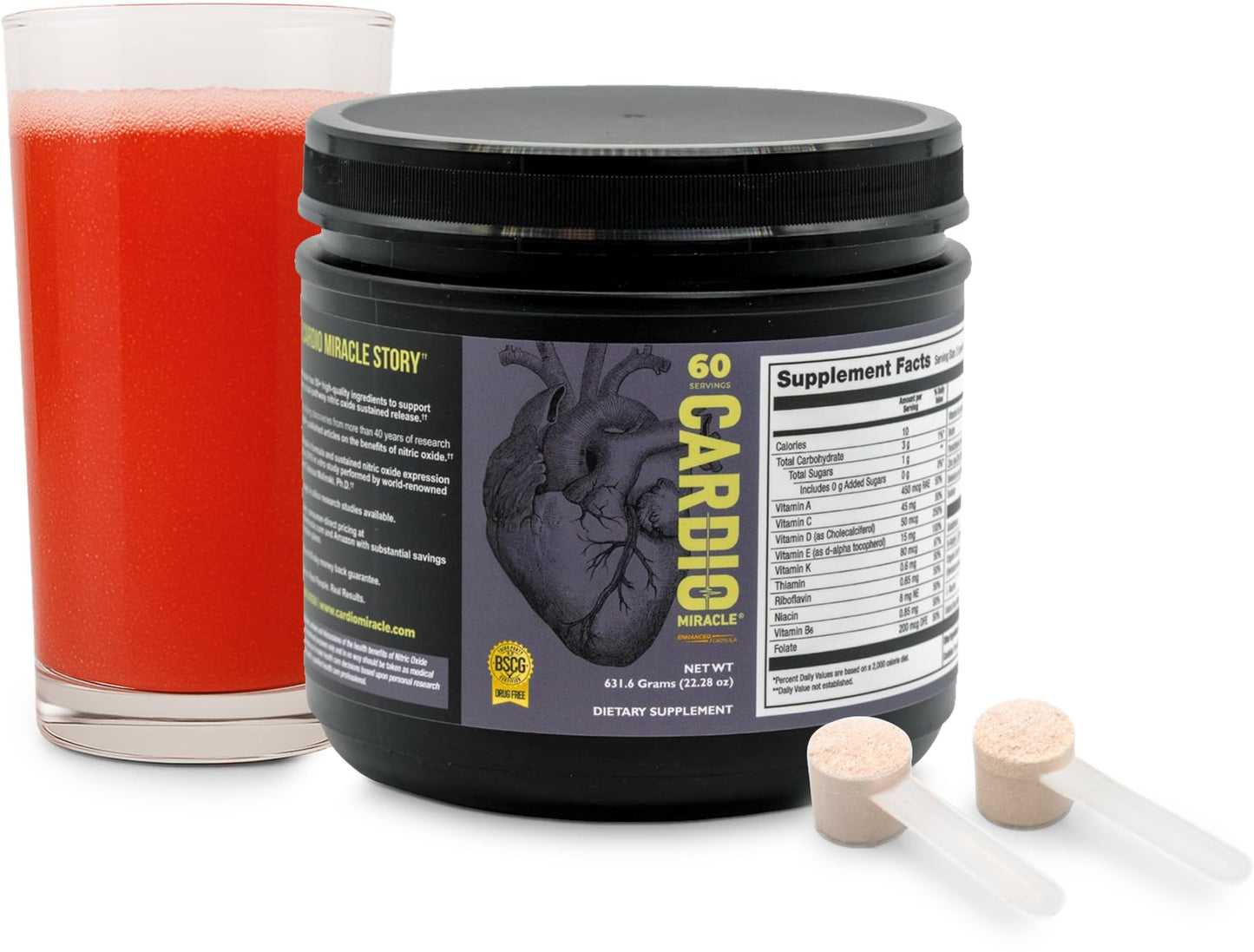 Cardio Miracle Nitric Oxide with Super Beets – 60 Servings
