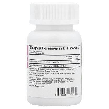 Cardiovascular Research Ferritin Capsules, 60 Count – Bioavailable Iron