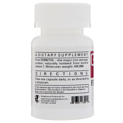 Cardiovascular Research Ferritin Capsules, 60 Count – Bioavailable Iron