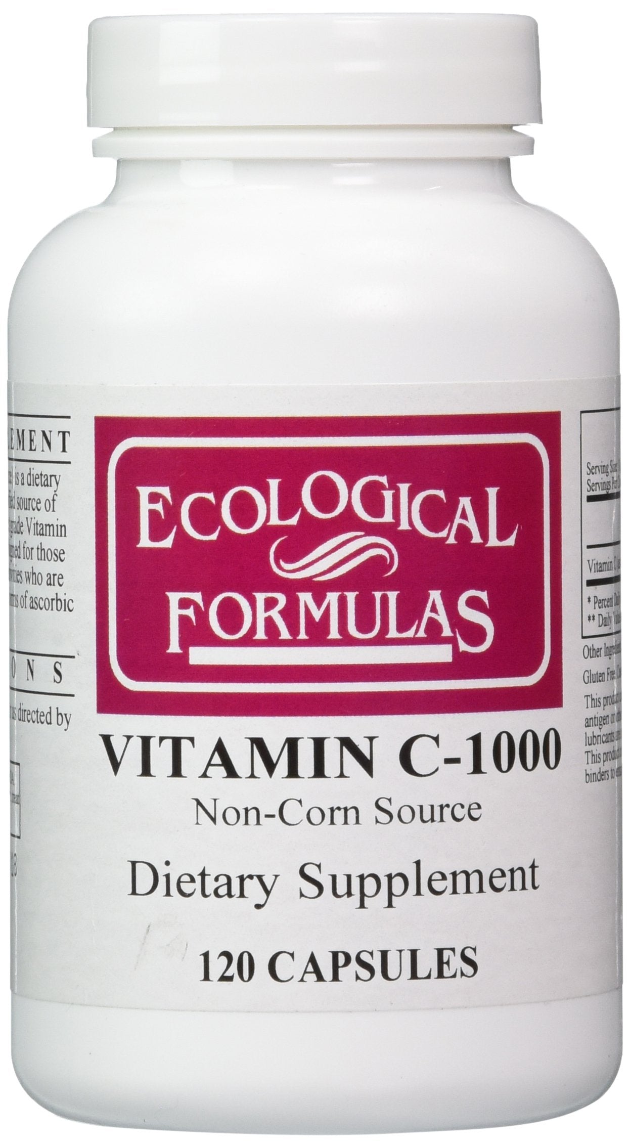 Cardiovascular Research Vitamin C-1000 Capsules - 120 Count | Tapioca-Fermented, Non-GMO, Gluten Free