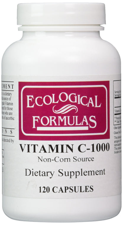 Cardiovascular Research Vitamin C-1000 Capsules – 120 Count, 1000 mg Vitamin C