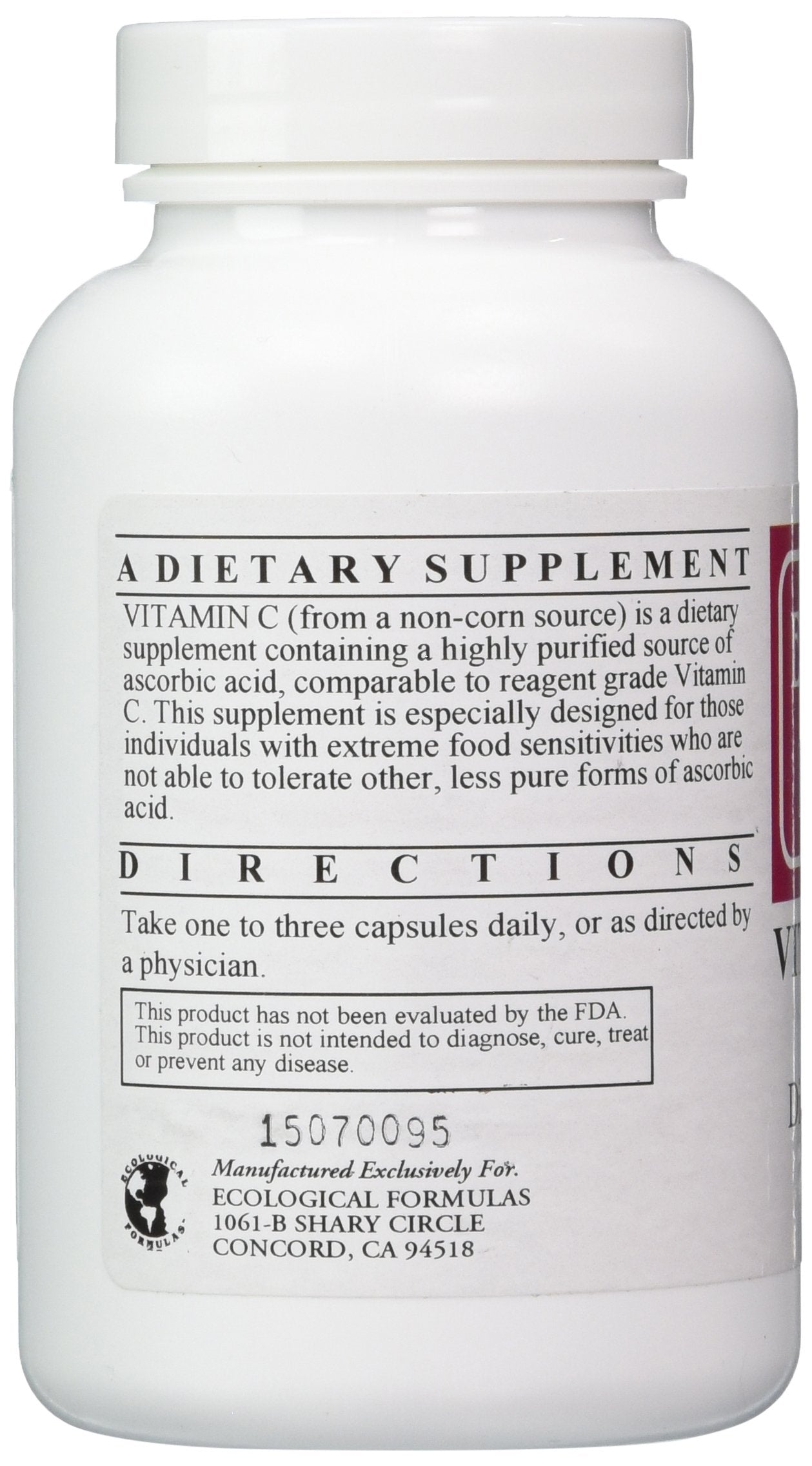 Cardiovascular Research Vitamin C-1000 Capsules - 120 Count | Tapioca-Fermented, Non-GMO, Gluten Free