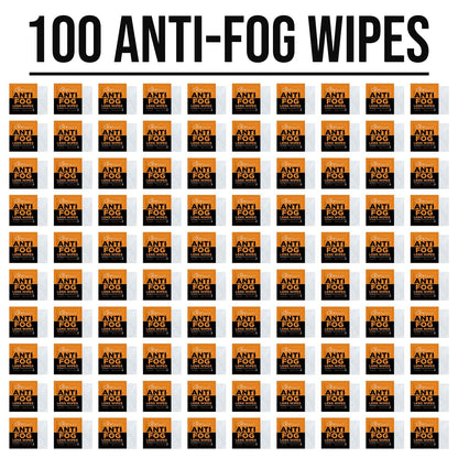 Care Touch Anti-Fog Wipes for Glasses - 100 Individually Wrapped Lenses Wipes