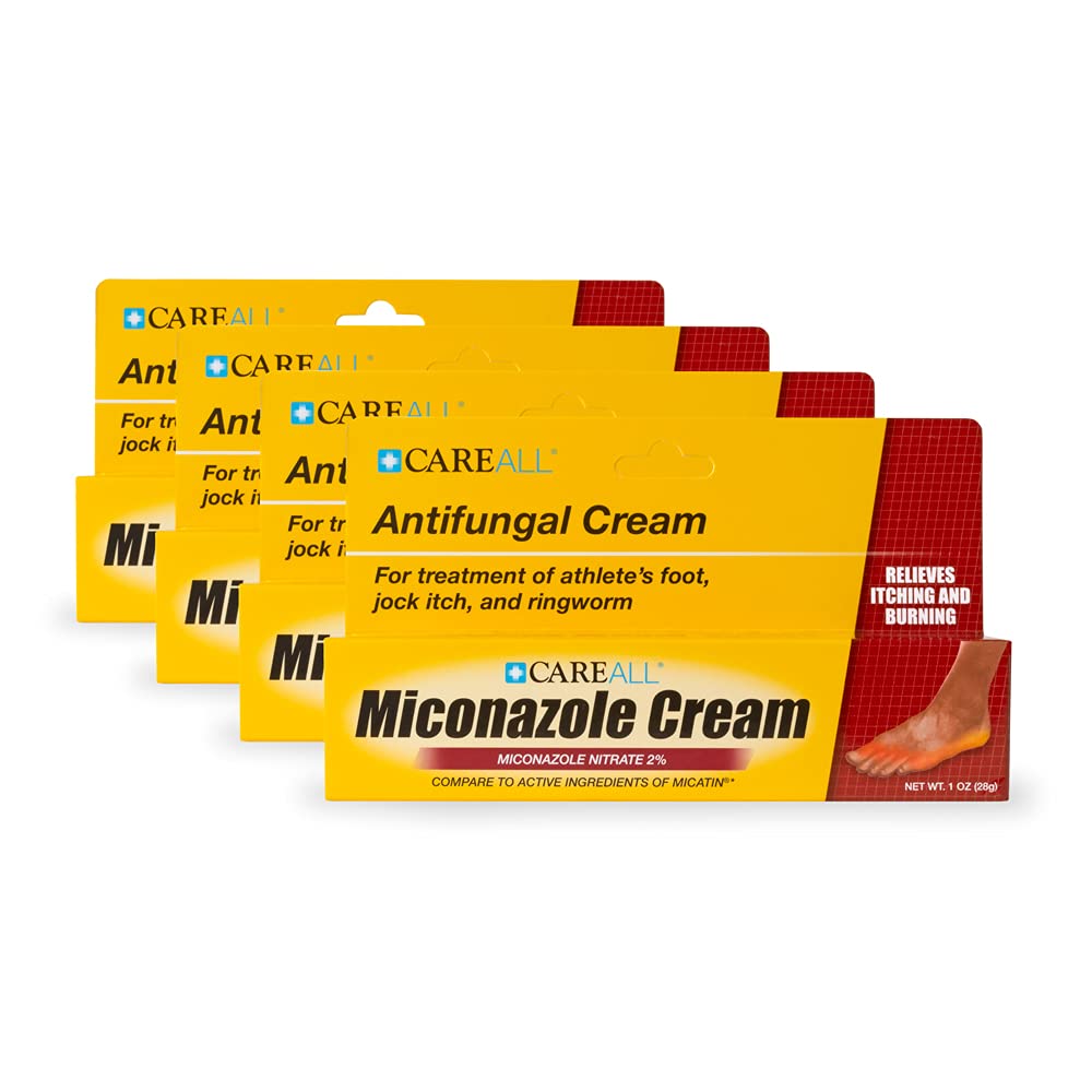 CareAll Miconazole Nitrate 2% Antifungal Cream 1 oz (4 Pack) – Compare to Leading Brand
