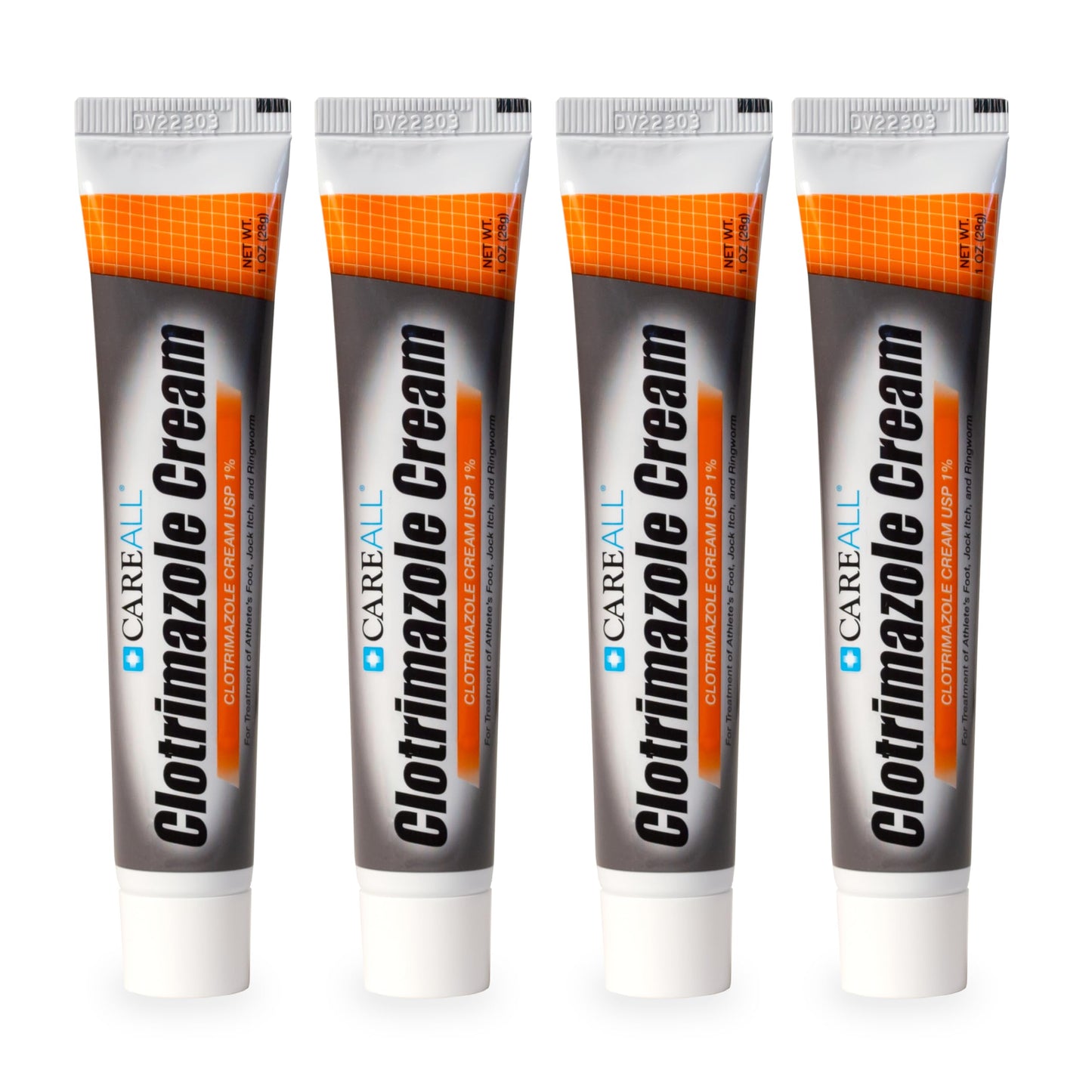 CareAll Clotrimazole 1% Antifungal Cream 4 Pack | Treats Athlete’s Foot, Jock Itch & Ringworm (Compare to Leading Brand)