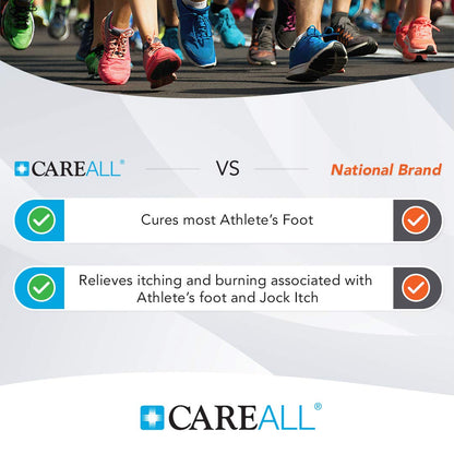CareAll Clotrimazole 1% Antifungal Cream 4 Pack | Treats Athlete’s Foot, Jock Itch & Ringworm (Compare to Leading Brand)