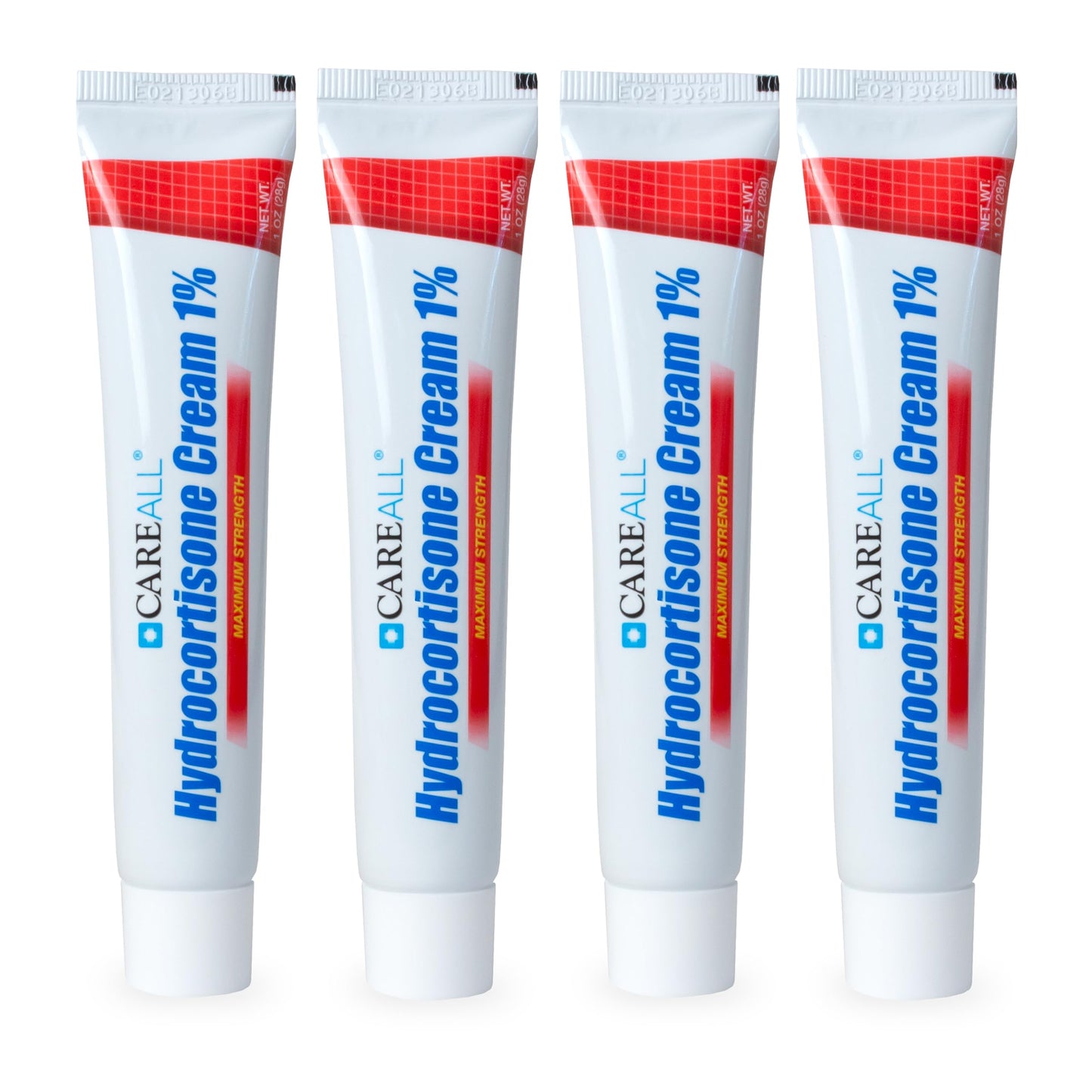 CareAll Hydrocortisone 1% Cream — Pack of 4 (4 x 1oz) Maximum-Strength Itch Relief for Eczema, Psoriasis, Bug Bites, Poison Ivy/Oak/Sumac
