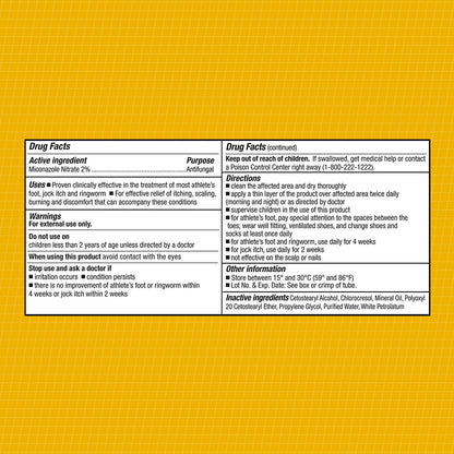 CareAll Miconazole Nitrate 2% Antifungal Cream 1 oz (4 Pack) – Compare to Leading Brand