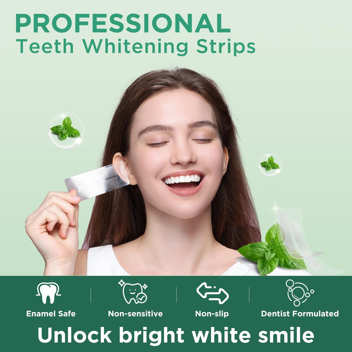 Carebest Teeth Whitening Strips for Sensitive Teeth – 36 Strips Home Kit