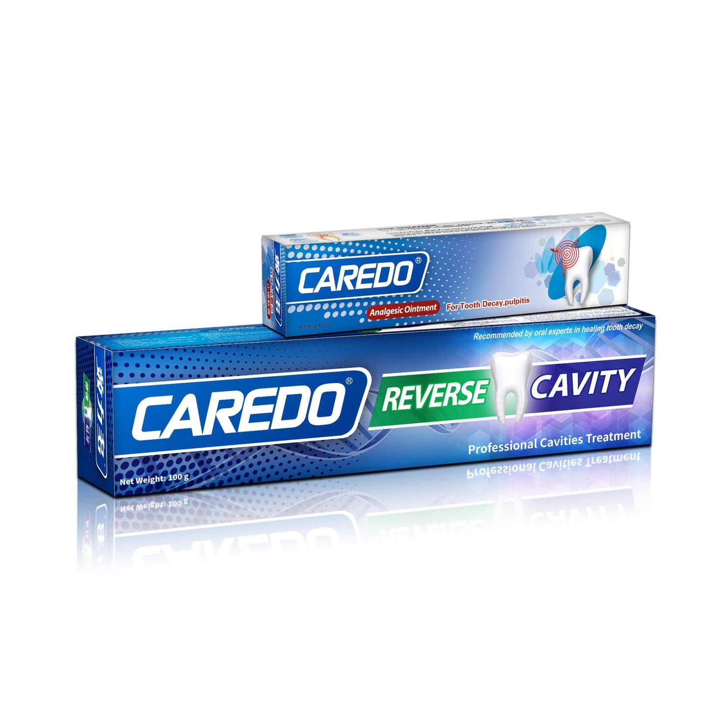 CAREDO Cavity Repair Toothpaste Set – 100g Hydroxyapatite + 16g Pulpitis Ointment