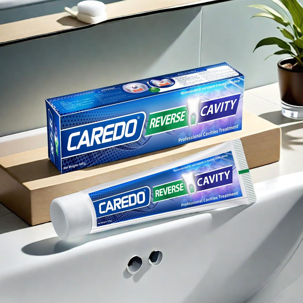 CAREDO Fluoride-Free Hydroxyapatite Toothpaste – Cavity Reversal (2-Pack)