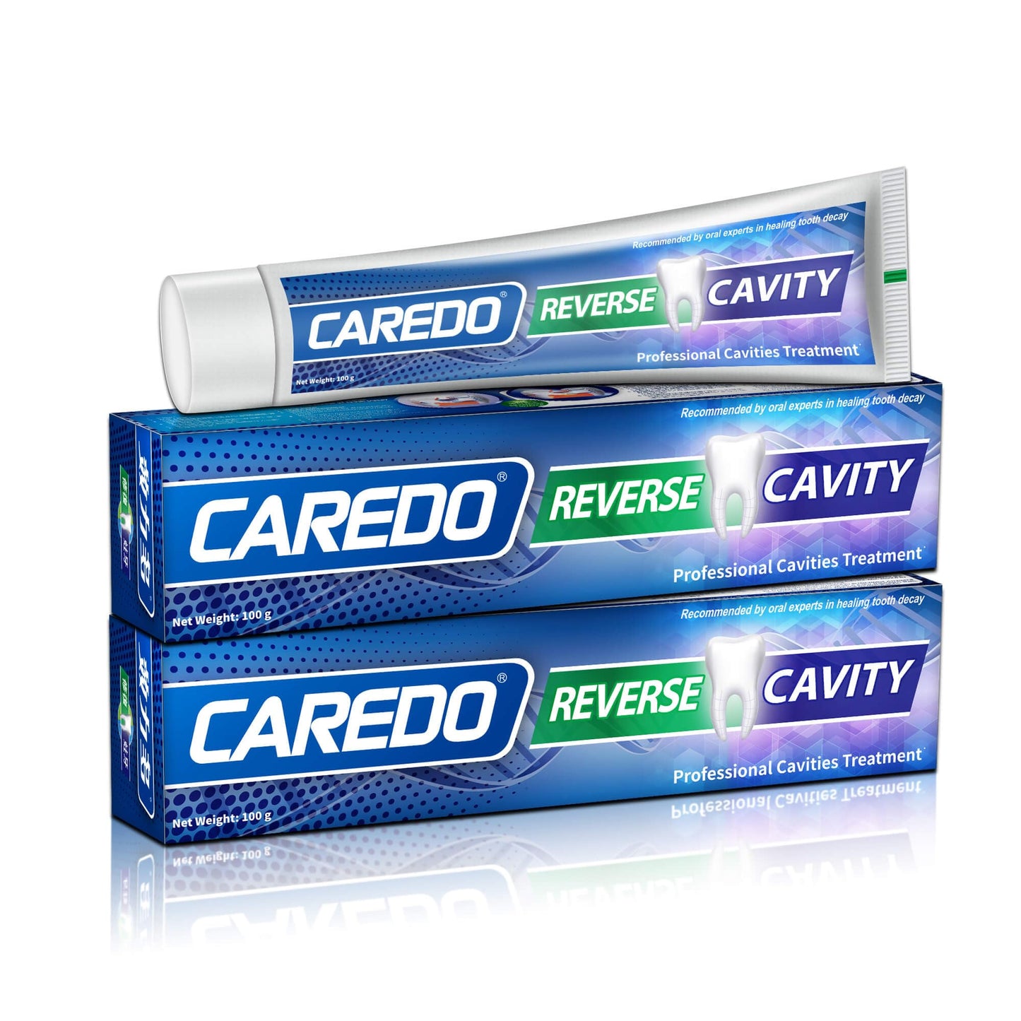 CAREDO Fluoride-Free Hydroxyapatite Toothpaste – Cavity Reversal (2-Pack)