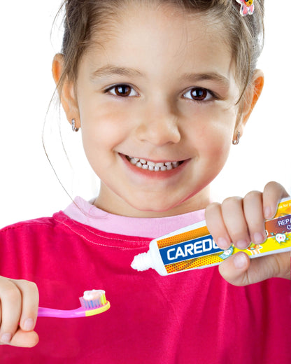 Kids Hydroxyapatite Toothpaste for Reversing Cavities, Fluoride-Free Home Cavity Repair, Safe Toddler & Baby Toothpaste for Enamel Repair, Tooth Decay Repair Remineralizing Treatment Fruity 2Tube