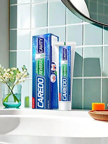 CAREDO Cavity Reversal Toothpaste – Hydroxyapatite, Fluoride Free, 2-Pack