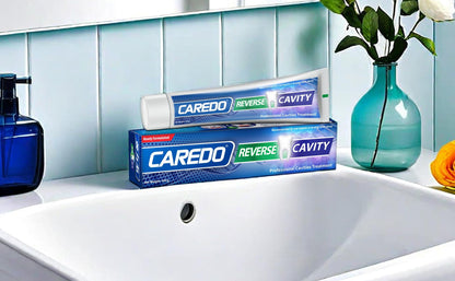 CAREDO Cavity Reversal Toothpaste – Hydroxyapatite, Fluoride Free, 2-Pack