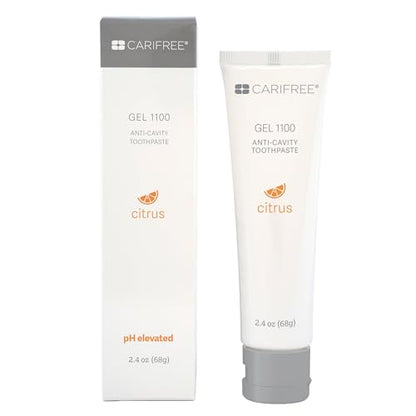 CariFree Gel 1100 Citrus – Anti-Cavity Fluoride Toothpaste with Nano Hydroxyapatite