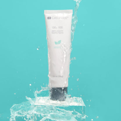 CariFree Gel 1100 (Mint) Anti-Cavity Fluoride Toothpaste with Nano Hydroxyapatite - 2.40 oz | Dentist-Recommended for Kids & Adults