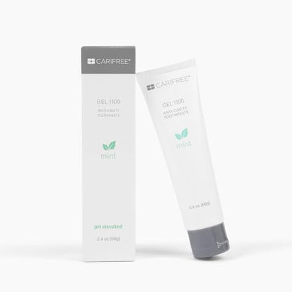 CariFree Gel 1100 (Mint) Anti-Cavity Fluoride Toothpaste with Nano Hydroxyapatite - 2.40 oz | Dentist-Recommended for Kids & Adults