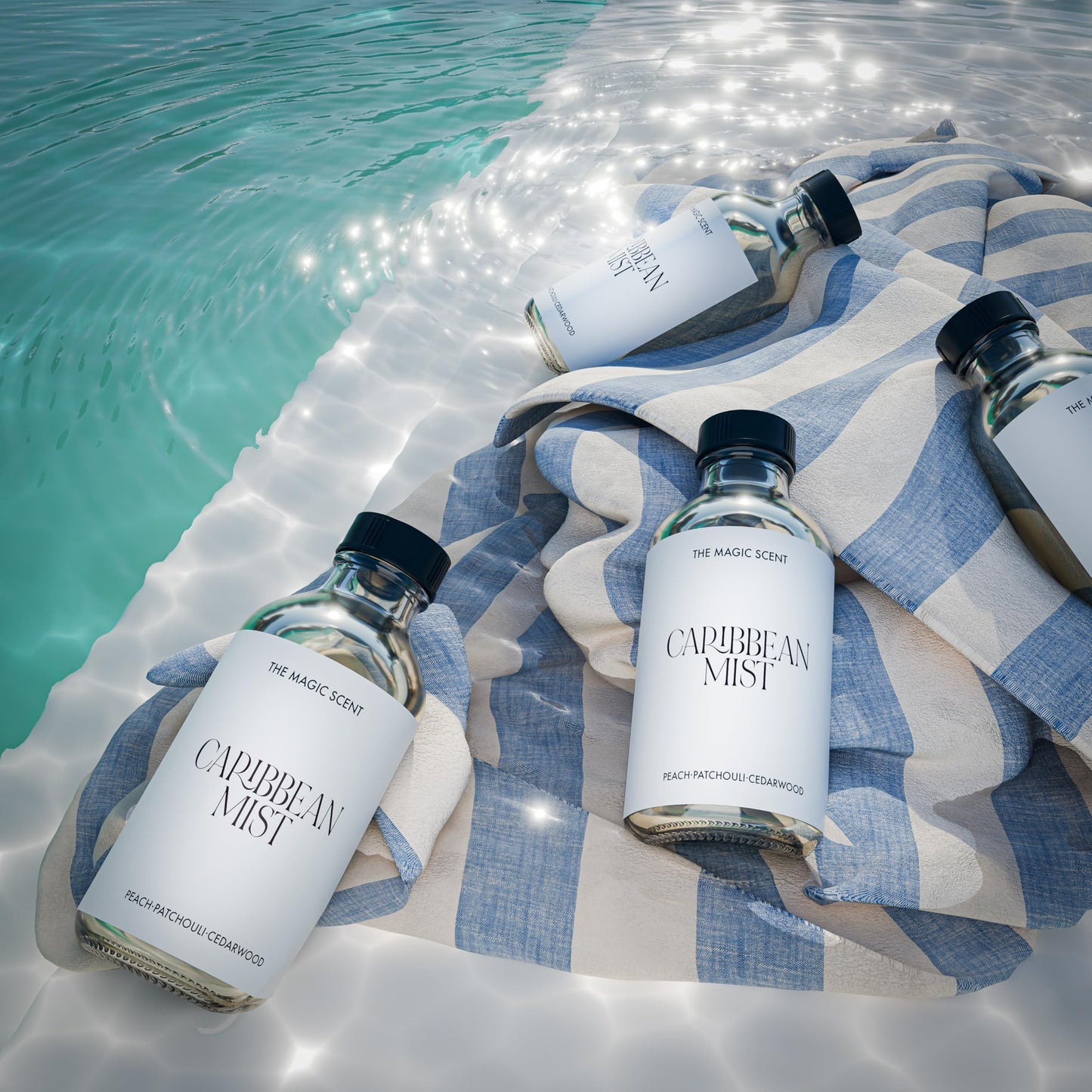 The Magic Scent Carribean Mist Diffuser Oil – Hotel & Home Luxury Scents (4 fl oz / 120 mL)