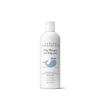 Carina Organics Baby Shampoo & Body Wash – Tear-Free, Mild, Organic