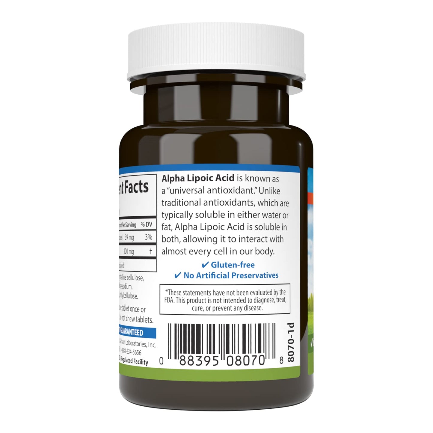 Carlson Alpha Lipoic Acid 300 mg – Energy Production & Universal Antioxidant | 30 Tablets