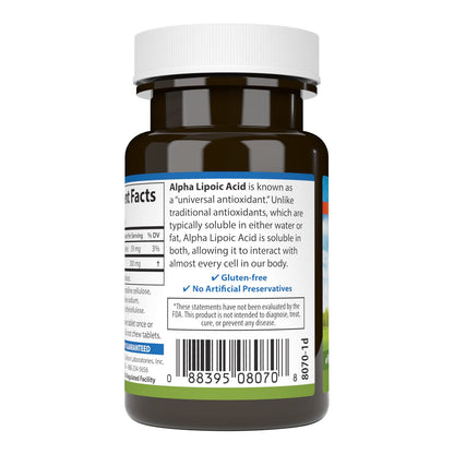 Carlson Alpha Lipoic Acid 300 mg – Energy Production & Universal Antioxidant | 30 Tablets