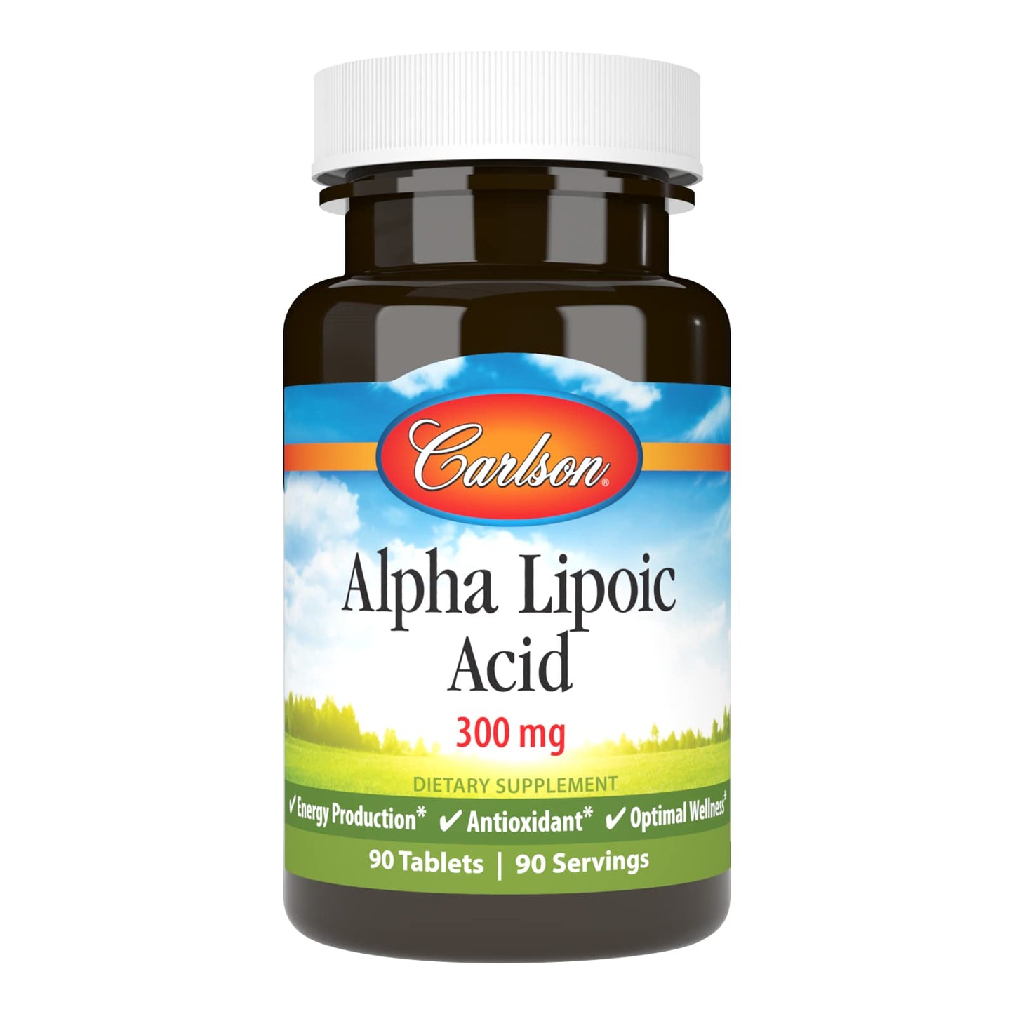 Carlson Alpha Lipoic Acid 300 mg – 90 Tablets | Energy & Antioxidant Support