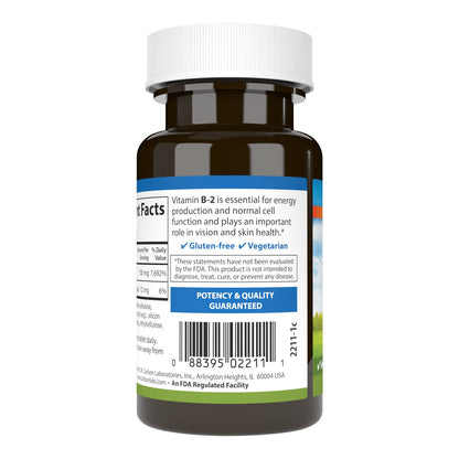 Carlson B-2 Riboflavin 100 mg – Energy, Vision & Skin Support